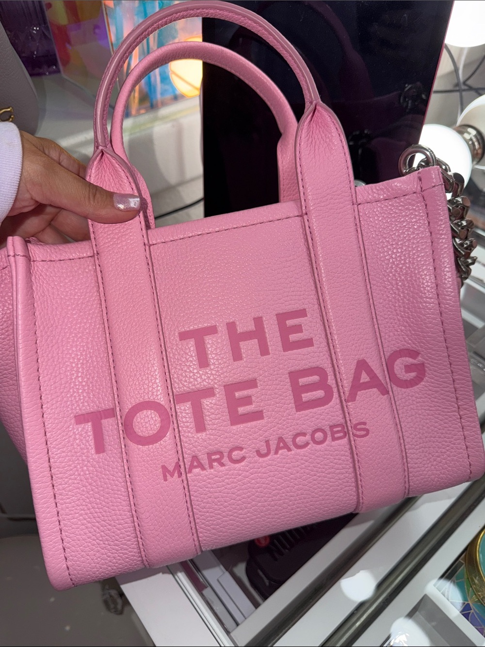 Marc Jacobs Small Tote Bag in Fluro Candy Pink - Picture 9 of 11